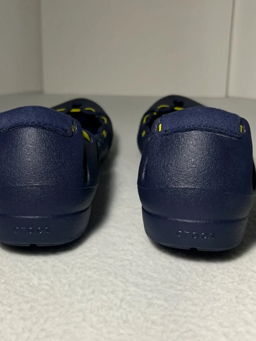 Crocs Women’s 9 Navy Blue Springi Flat Slip-on Comfort Ballet Flats Shoes
